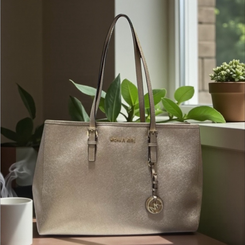 Michael Kors Gold Tote Bag w/ unbranded dust bag